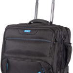 STOP Business notebook-trolley RPET BORNEO, zwart