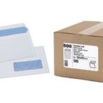 GPV envelop 110x220 mm, wit, z. venster, 80 g/m2, zelfkl., 500 st