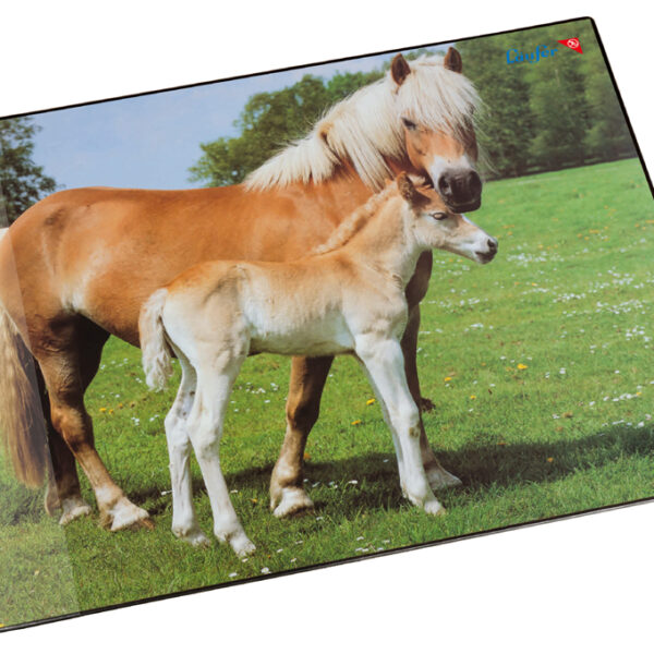 Läufer schrijfonderlegger Paard en Veulen, 400 x 530 mm