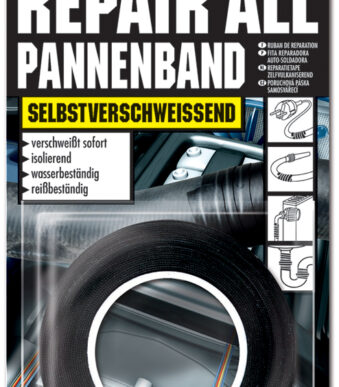 UHU reparatietape, (B)19 mm x (L)5 m, zwart