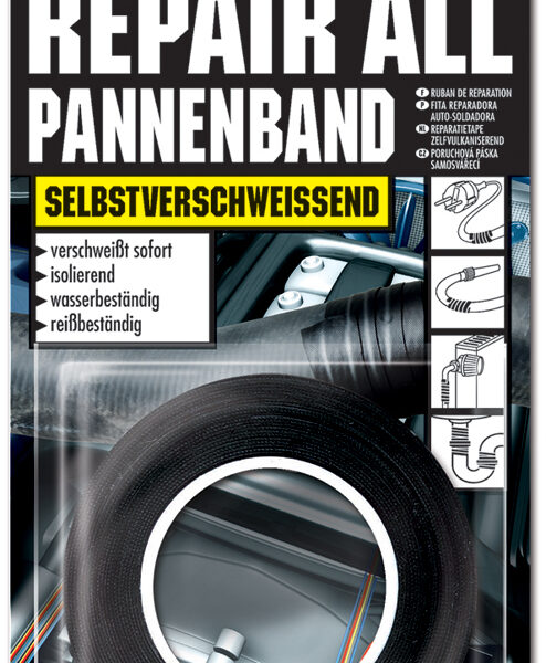 UHU reparatietape, (B)19 mm x (L)5 m, zwart