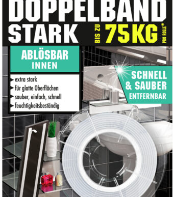 UHU montage-plakband / tape STARK, dubbelzijdig, tot 75 kg, wit