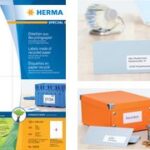 HERMA etiketten recycled, 99,1 x 38,1 mm, natuurwit, 100 vel, permanent