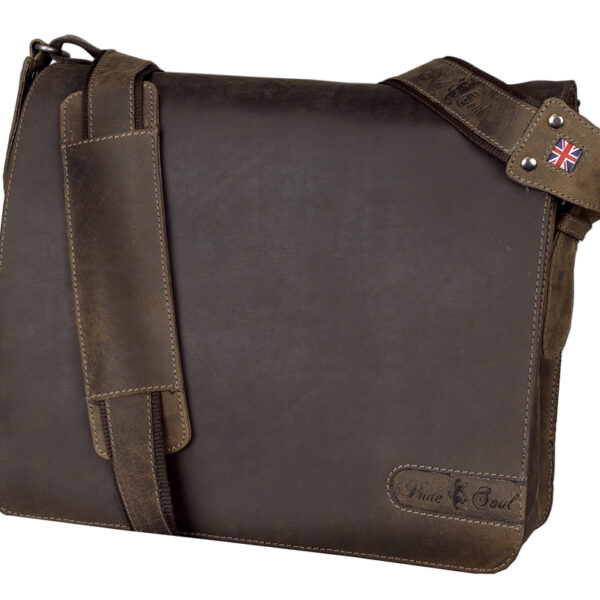 Prisma Schoudertas Pride & Soul leer Bruin