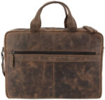 PRIDE&SOUL notebook-tas RAILEY, leer, bruin