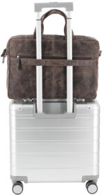 PRIDE&SOUL notebook-tas RAILEY, leer, bruin