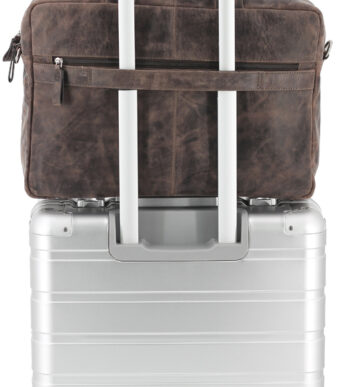 PRIDE&SOUL notebook-tas RAILEY, leer, bruin