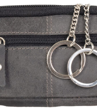 PRIDE&SOUL sleuteletui RFID, van leer, grijs