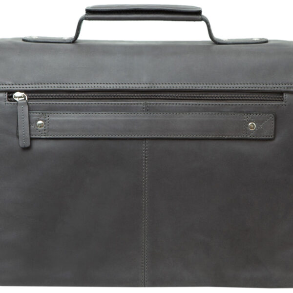 PRIDE&SOUL notebook-tas PERCENT, leer, grijs
