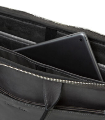 PRIDE&SOUL tablet-/notebook-tas RATE, leer, grijs