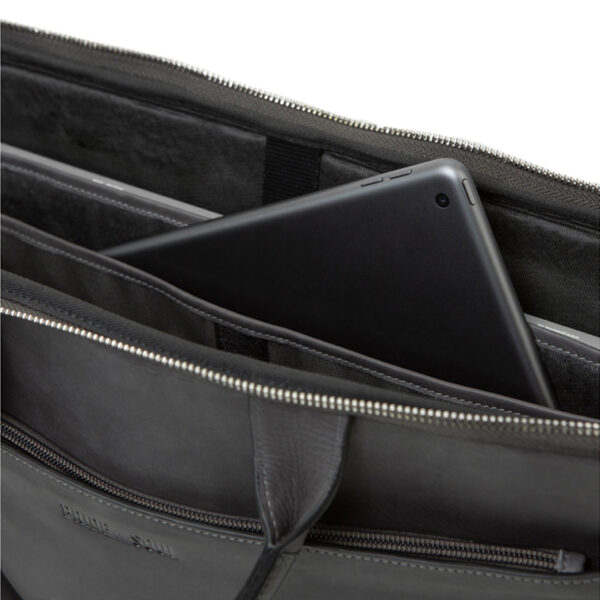 PRIDE&SOUL tablet-/notebook-tas RATE, leer, grijs
