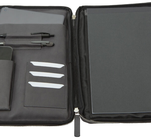 PRIDE&SOUL schrijfmap TERRA, A4, leer, grijs