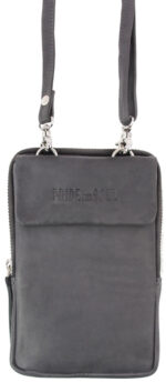 PRIDE&SOUL Smartphone-schoudertas LORIS, leer, grijs