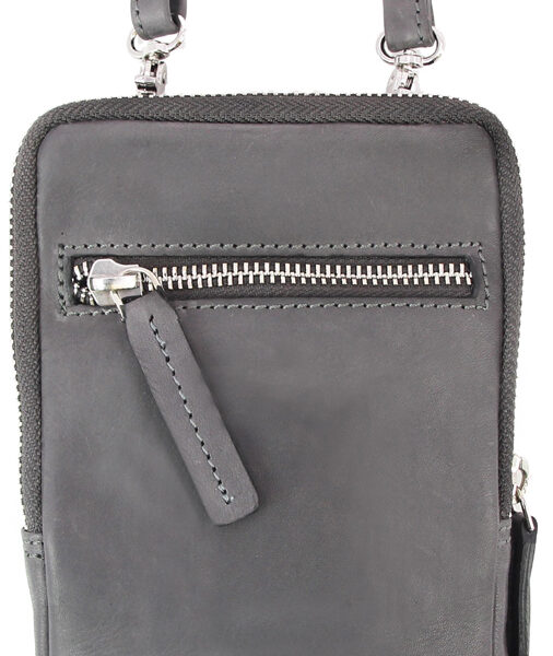 PRIDE&SOUL Smartphone-schoudertas LORIS, leer, grijs