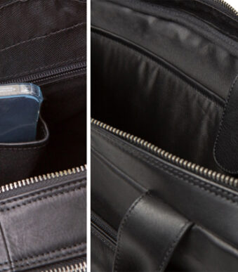 PRIDE&SOUL notebook-tas MOVER, leer, zwart