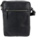 PRIDE&SOUL schoudertas PORT, leer, zwart