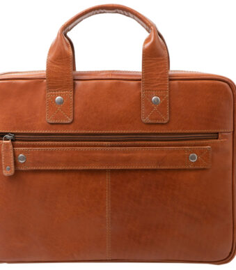 PRIDEenSOUL Notebook-tas SURPRISE, leer, cognac