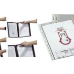 DURABLE informatiepaneel FUNCTION, DIN A4, transparant, tab: rood