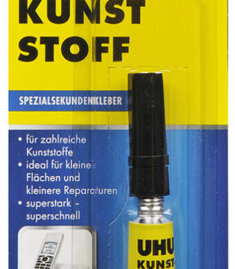 UHU SPECIAAL-secondenlijm kunststof, 3 g tube