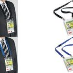 DURABLE evenementen-naambordje, met textielband, DIN A6, zwart