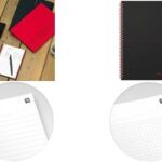 Oxford spiraalboek Black n´ Red, DIN A5, geruit, karton