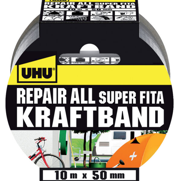 UHU Kraftband Repair all, (B)50 mm x (L)10 m, zilver