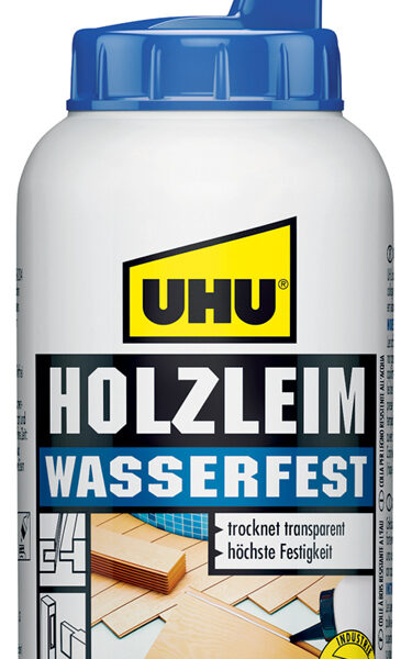 UHU houtlijm watervast D3, oplosmiddelvrij, 750 g fles