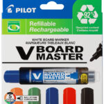 PILOT Whiteboardmarker V BOARD MASTER, ronde punt, 2,3 mm, 5 in etui
