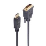 shiverpeaks BASIC-S Displayport - DVI-D 24+1 kabel, 3,0 m, 20 Pol stekker - 24+1 Pol DVI stekker