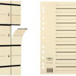 PAGNA scheidingsbladen, DIN A4, kraftkarton, beige