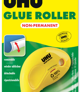 UHU lijmroller Dry & Clean Roller, verwijderbaar, 6,5 mm x 8,5 m
