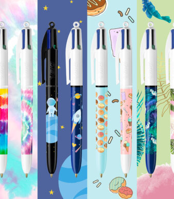 BIC balpen 4 Colours, 0,32 mm, 8 stuks in metalen doosje