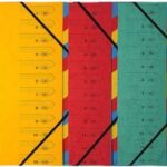 EXACOMPTA sorteermap, DIN A4, karton, 7 vakken, geel