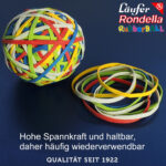 Läufer RONDELLA elastieken Rubberball in zak - 130 g, kleuren assorti