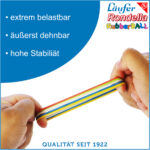 Läufer RONDELLA elastieken Rubberball in zak - 130 g, kleuren assorti