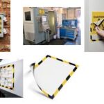 DURABLE infokader zelfklevend, Magnetic, Security, geel/zwart, A4