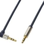 LogiLink audiokabel, 2 x 3,5 mm plug, 1,5 m, haaks