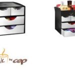 CEP opbergbox, 4 lades, zwart