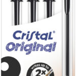 BIC balpen Cristal Original, zwart, 4 stuks in doos