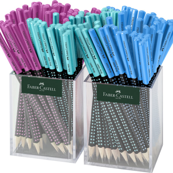 FABER-CASTELL potloden GRIP 2001 TWO TONE, 2 kokers à 72 stuks