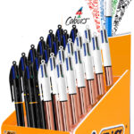 BIC drukbalpen 4 Colours, 24 stuks in display