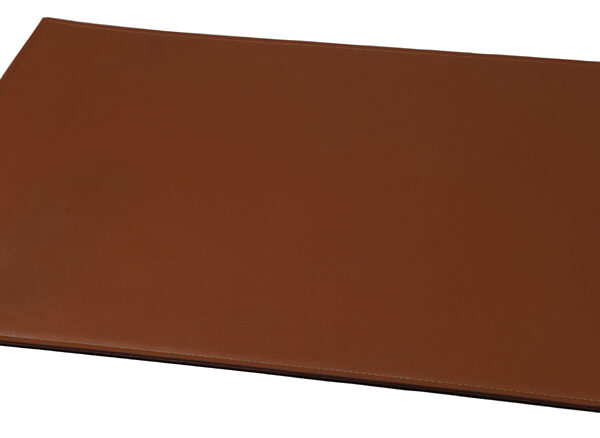 Alassio schrijfonderlegger, echt leer, cognac, 650 x 450 mm