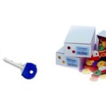 WEDO sleutelkappen rond, 100 stuks in assortimentsdoos