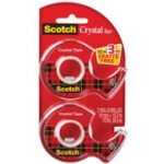 Scotch handafroller Crystal, transparant, VOORDEELPAK