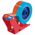 tesa tafeldispenser 6012, stalen behuizing, kleur: rood