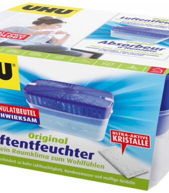 UHU vochtvreter / luchtontvochtiger, voor ruimtes tot 80 m3, 1.000 g