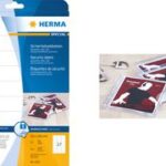 HERMA sluitetiketten SPECIAL, 45,7 x 21,2 mm, 25 vel A4, permanent, wit