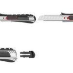 WEDO Cutter 2-in-1, mesje: 18 mm, zwart/rood