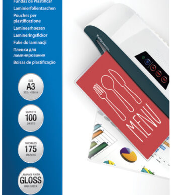 Fellowes lamineerhoes, DIN A3, glanzend, 350 mic, 100 st.