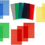 pavo schutbladen / dekbladen, A4, PVC, geel transparant, 0,20 mm